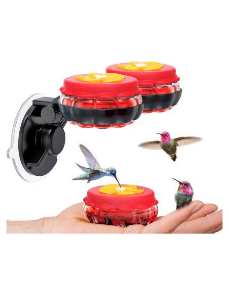 Alimentadores de Colibrí SEWANTA de Vidrio - Juego de 4 Mini Alimentadores de Colibrí SEWANTA de Vidrio - Juego de 4 Mini