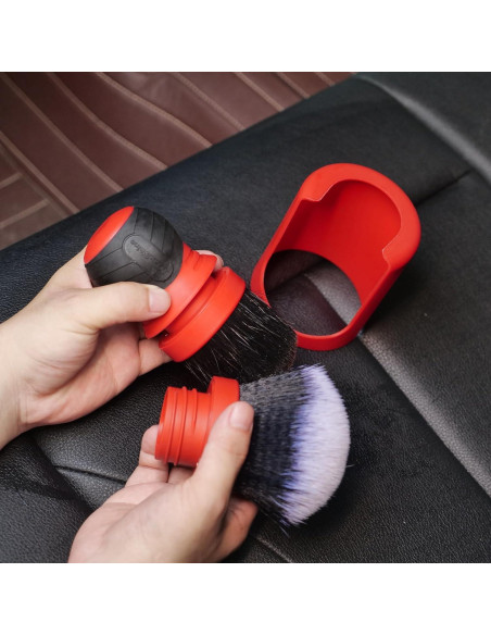 Cepillo de Detalle Interior Maxshine 704627 Rojo y Gris 24.13 cm Cepillo de Detalle Interior Maxshine 704627 Rojo y Gris 24.13 cm