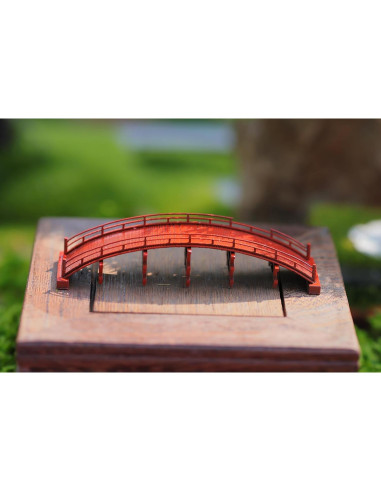 Puente Japonés Mini KARESANSUI para Diorama y Jardín Zen