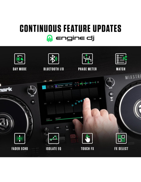 Controlador DJ Numark Mixstream Pro+ 2 decks con altavoces Controlador DJ Numark Mixstream Pro+ 2 decks con altavoces