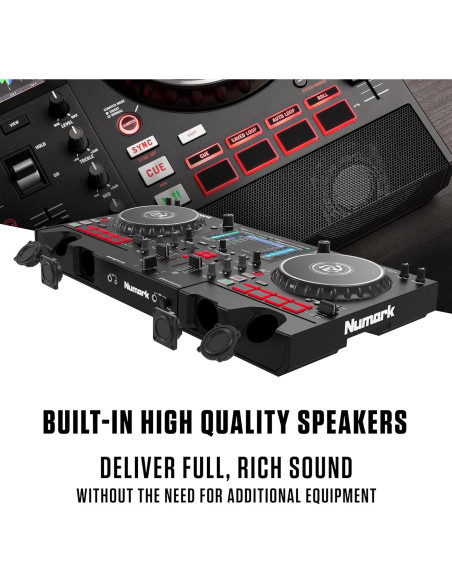 Controlador DJ Numark Mixstream Pro+ 2 decks con altavoces Controlador DJ Numark Mixstream Pro+ 2 decks con altavoces