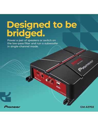 Amplificador Pioneer GM-A3702 2 Canales 500W Clase AB