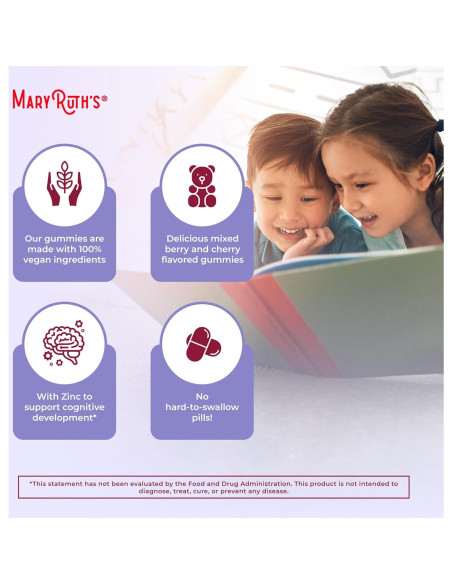 Gominolas Multivitamínicas Veganas MaryRuth para Niños 60 Unidades Gominolas Multivitamínicas Veganas MaryRuth para Niños 60 Unidades