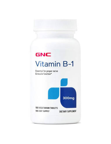 GNC Vitamina B-1 300mg - 100 Tabletas Vegetarianas
