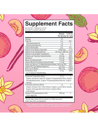 Multivitamina Orgánica para Mujeres MaryRuth 450 ml - Sin Azúcar