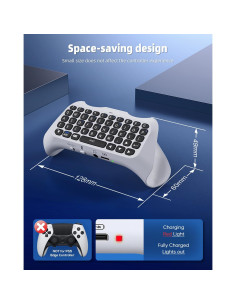 Teclado Inalámbrico MENEEA para PS5 Pro con Altavoz 2