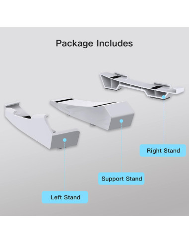 Soporte Horizontal NexiGo PS5 Blanco - Base Antideslizante