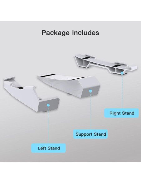 Soporte Horizontal NexiGo PS5 Blanco - Base Antideslizante Soporte Horizontal NexiGo PS5 Blanco - Base Antideslizante