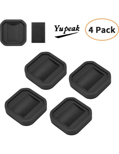 Tazas de Silicona Antideslizantes Yupeak 4 Unidades 5.08cm