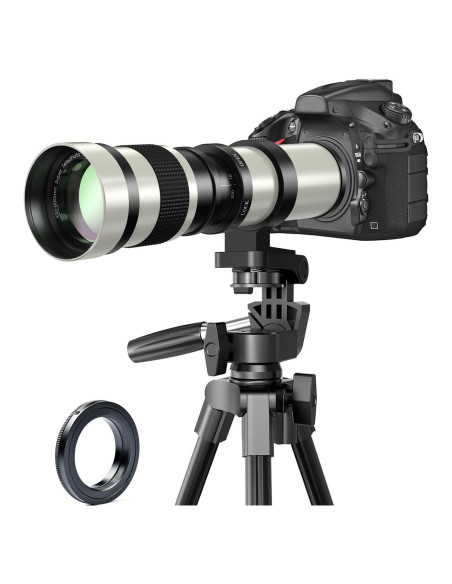 Lente Telefoto BENOISON 420-800mm Manual para Canon DSLR Lente Telefoto BENOISON 420-800mm Manual para Canon DSLR