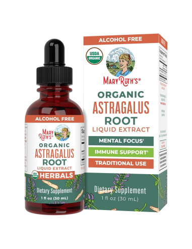Gotas de Raíz de Astrágalo MaryRuth 30 mL Orgánico Vegano