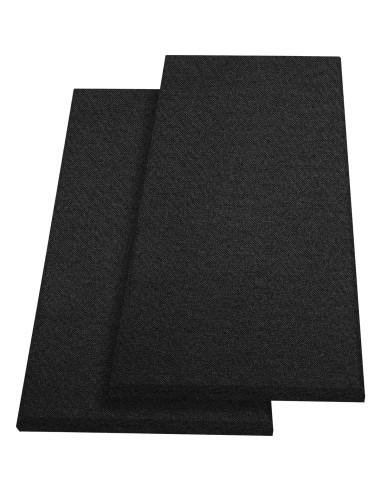 Panel Acústico Negro 60x30 cm - Paquete de 2 Absorbentes de Sonido