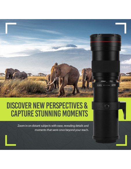 Lente Telefoto 420-800mm f/8 BM Premium para Nikon DSLR Lente Telefoto 420-800mm f/8 BM Premium para Nikon DSLR