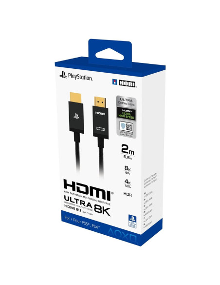 Cable HDMI Ultra Alta Velocidad HORI para PS5 1.98m Cable HDMI Ultra Alta Velocidad HORI para PS5 1.98m
