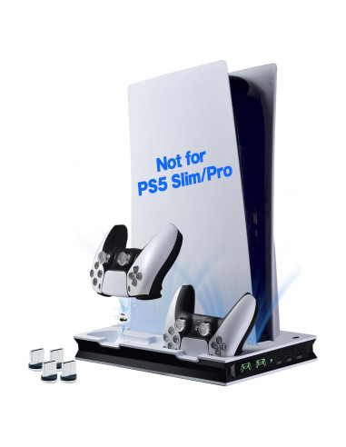 Soporte de Enfriamiento PS5 JZW-Shop con Cargador y Hub USB