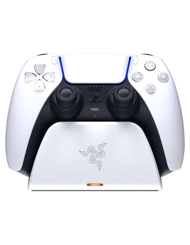 Soporte de Carga Rápida Razer PS5 DualSense Blanco