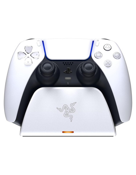 Soporte de Carga Rápida Razer PS5 DualSense Blanco Soporte de Carga Rápida Razer PS5 DualSense Blanco