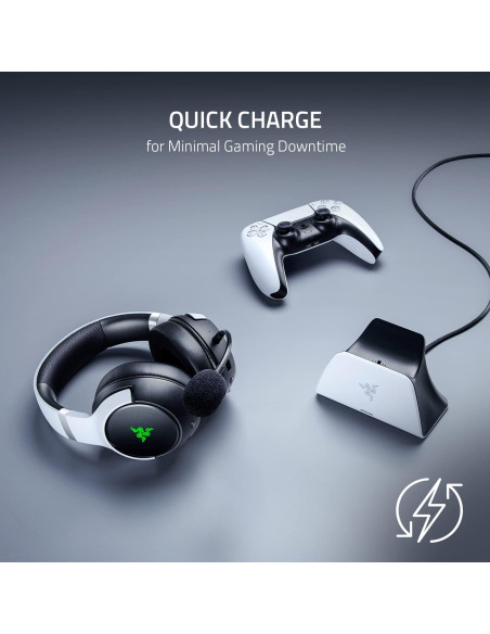 Soporte de Carga Rápida Razer PS5 DualSense Blanco Soporte de Carga Rápida Razer PS5 DualSense Blanco