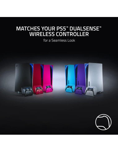 Soporte de Carga Rápida Razer PS5 DualSense Blanco