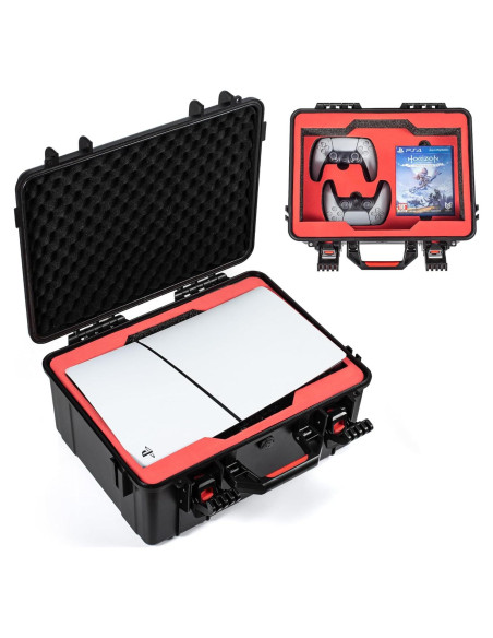 Funda Dura STARTRC para PS5 Slim 2023, Impermeable y Segura Funda Dura STARTRC para PS5 Slim 2023, Impermeable y Segura