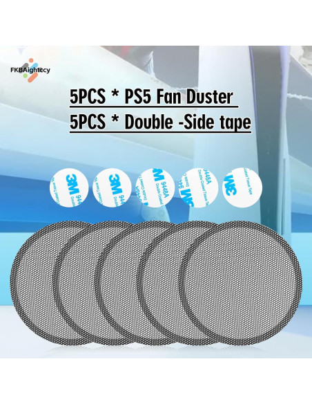 Filtro de Polvo para Ventilador PS5 - 5 Piezas - Gris Filtro de Polvo para Ventilador PS5 - 5 Piezas - Gris