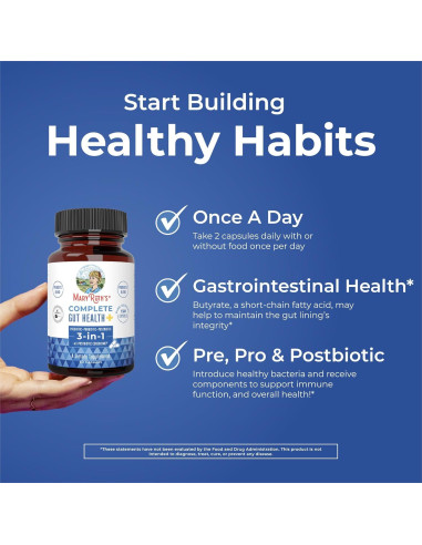 Probioticos MaryRuth Organics 3-en-1 Salud Digestiva 30 Caps