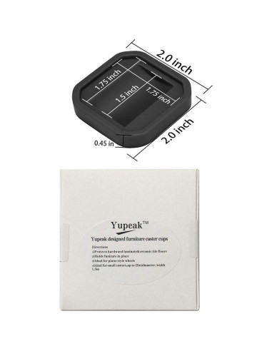 Tazas de Silicona Antideslizantes Yupeak 4 Unidades 5.08cm