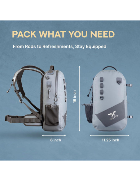 Mochila de Pesca Xelfly Xf-fish-bag 25L Impermeable Gris Mochila de Pesca Xelfly Xf-fish-bag 25L Impermeable Gris