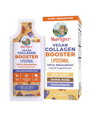 Colágeno Liposomal MaryRuth | Vegano | 14 Porciones | Sin Azúcar