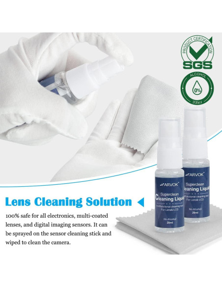 Kit de Limpieza de Cámara Profesional ARVOK 32 Piezas Kit de Limpieza de Cámara Profesional ARVOK 32 Piezas