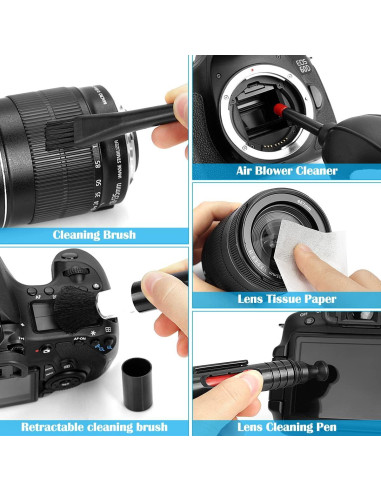 Kit de Limpieza de Cámara Profesional ARVOK 32 Piezas
