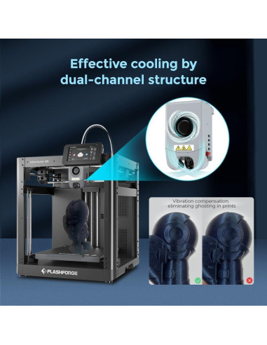 Impresora 3D FLASHFORGE Adventurer 5M, 220x220x220mm