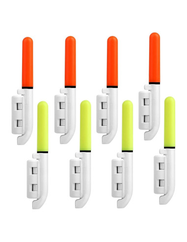 Palitos Brillantes de Pesca TSV, 8 Luces LED Impermeables
