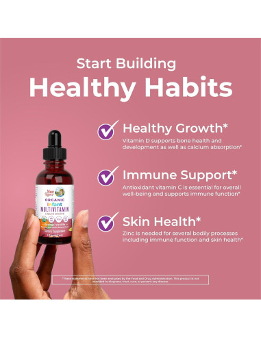 Gotas Líquidas Multivitamina Orgánica MaryRuth con Hierro 59.15 mL