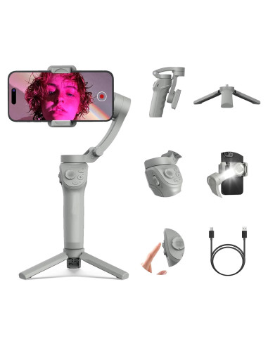 Estabilizador Gimbal GUEDIEO 3 Ejes Plegable para Smartphone