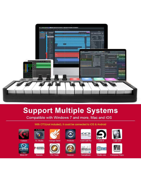 Controlador MIDI Lotmusic Panda MINI 25 Teclas USB Controlador MIDI Lotmusic Panda MINI 25 Teclas USB
