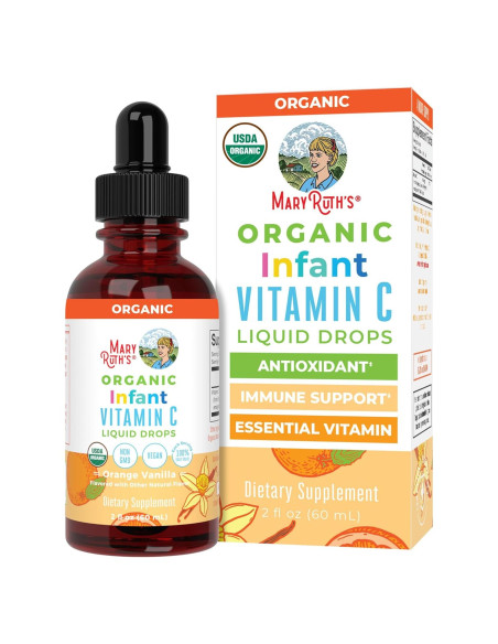 Gotas de Vitamina C Orgánica MaryRuth para Bebés 59 ml Gotas de Vitamina C Orgánica MaryRuth para Bebés 59 ml