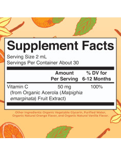 Gotas de Vitamina C Orgánica MaryRuth para Bebés 59 ml 2