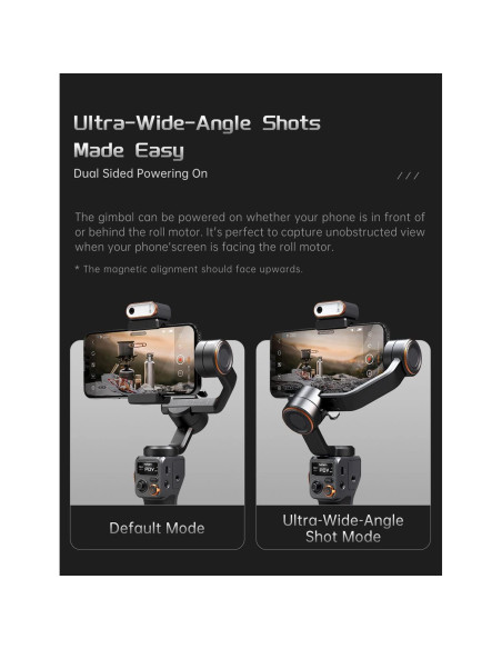 Gimbal Estabilizador Hohem iSteady M6 con Luz y AI Gimbal Estabilizador Hohem iSteady M6 con Luz y AI