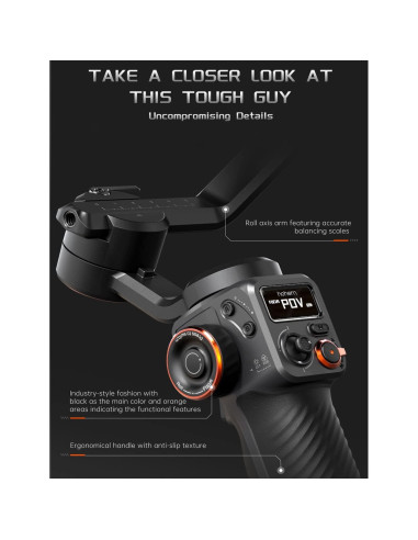 Gimbal Estabilizador Hohem iSteady M6 con Luz y AI