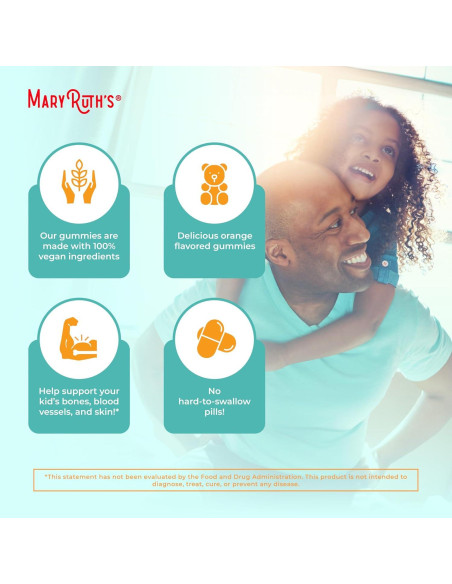 Gominolas de Vitamina C MaryRuth para Niños 60 Porciones Gominolas de Vitamina C MaryRuth para Niños 60 Porciones