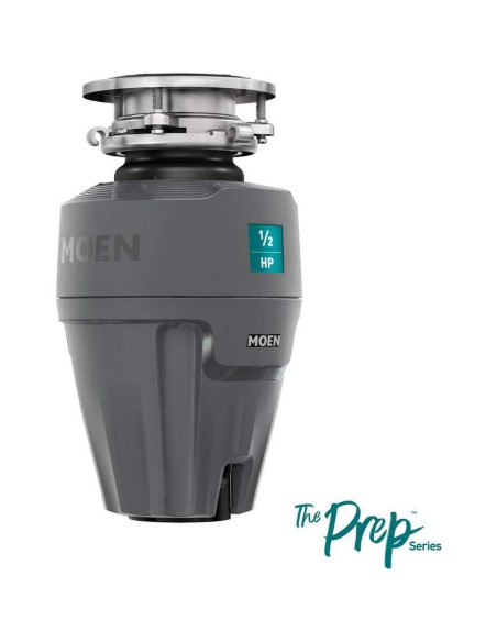 Moen EX50C Triturador de Basura 0.5 HP Negro Premium Moen EX50C Triturador de Basura 0.5 HP Negro Premium