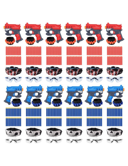Conjunto de Fiesta Nerf TiopLior 12 Mini Pistolas y Accesorios Conjunto de Fiesta Nerf TiopLior 12 Mini Pistolas y Accesorios