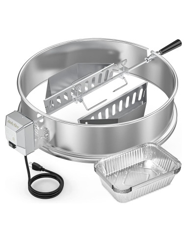 Kit Rotisserie Acero Inoxidable Onlyfire 22" Parrilla Weber