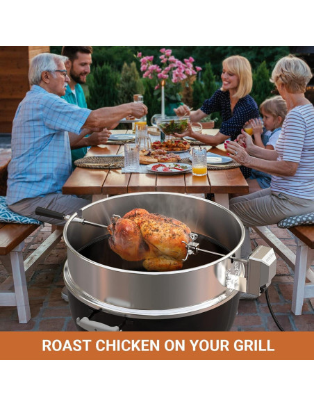 Kit Rotisserie Acero Inoxidable Onlyfire 22" Parrilla Weber Kit Rotisserie Acero Inoxidable Onlyfire 22" Parrilla Weber