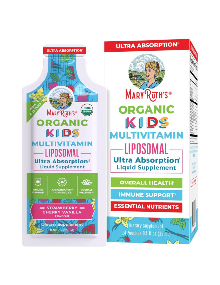 Multivitamina Líquida Orgánica para Niños MaryRuth 14 Porciones Multivitamina Líquida Orgánica para Niños MaryRuth 14 Porciones