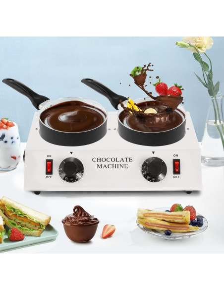Olla Derretir Chocolate WICHEMI Doble 3.20 kg Calentador Olla Derretir Chocolate WICHEMI Doble 3.20 kg Calentador