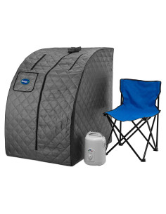 Sauna de vapor portátil Durasage SS03 gris 800W con silla