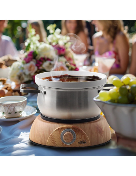 Olla de Fondue Eléctrica Artestia 1500W 3 en 1 con 8 Tenedores Olla de Fondue Eléctrica Artestia 1500W 3 en 1 con 8 Tenedores