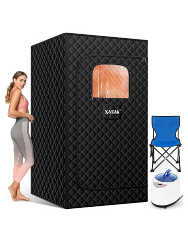 Sauna Portátil X-Vcak Carpa de Vapor 2.6x2.6x180cm
